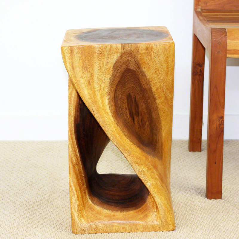Mistana™ Belen Solid Wood Abstract End Table & Reviews